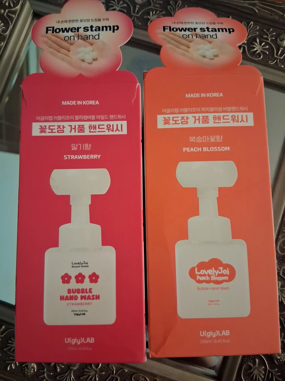 Bubble Hand Wash - Strawberry & Peach Blossom (Pink, Orange) 2 Pack